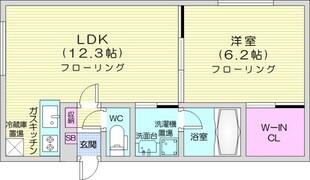 幌平橋駅 徒歩7分 3階の物件間取画像